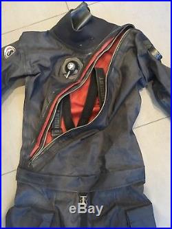 Ursuit Heavy Light DrySuit Medium M Size 8/9 Boot Dry Suit Black Scuba Diving