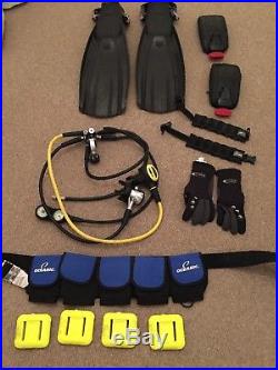 Used O'Three Scuba Suit (XL) including full Mares BA set and back protector