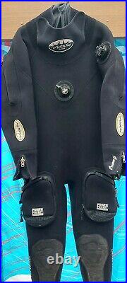 Used Waterproof Antarctic 2000 Zor edition Mens Size Large Drysuit Scuba Diving