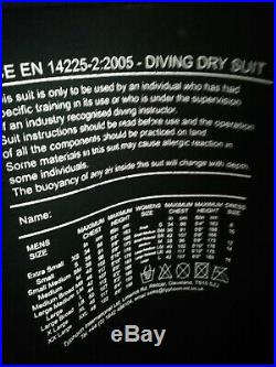Used scuba diving dry suit