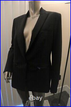 Veronica Beard Black Scuba Dickey Blazer Jacket Wrinkle Resistant Size 10