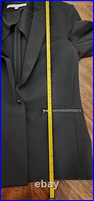 Veronica Beard Women's Black Blazer Size 10 Dickey Scuba Bi-Stretch Jacket