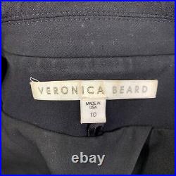 Veronica Beard Womens Scuba Dickey Blazer Jacket Size 10 Black Wrinkle-Resistant