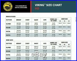 Viking Professional 1000 Heavy Rubber Pro Dry Suit Scuba Diving Size 02 Wide