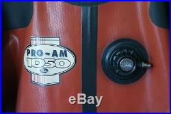 Vintage Gates Pro-AM 1050 Commercial Vulcanized Rubber Diving Drysuit Scuba XL