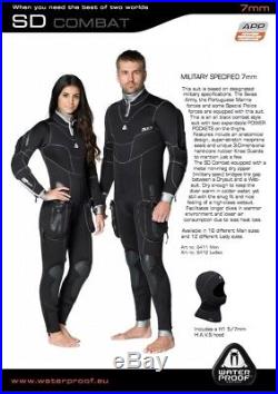 WATERPROOF Semi Dry Wetsuit Scuba Womens 1 piece size 8 UK / 6 US