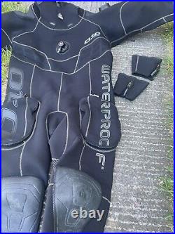 Waterproof D10 Pro Scuba Diving Dry Suit Size Medium (boot 8)