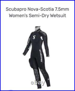 Womens scuba pro Nova Scotia 7.5mm semi dry suit size S (8-10)